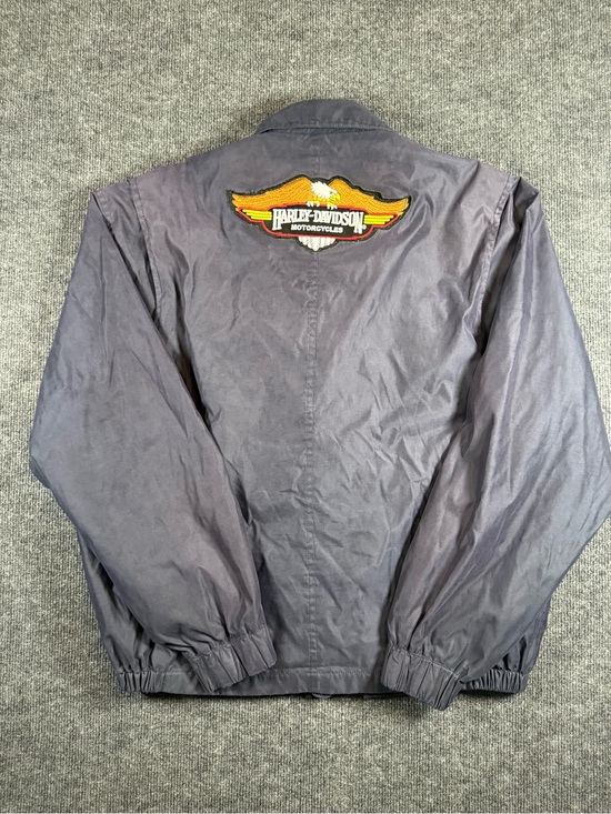 Weatherproof Other - VTG Harley Davidson Weatherproof Garment Co Blue Jacket Size L Zip Up